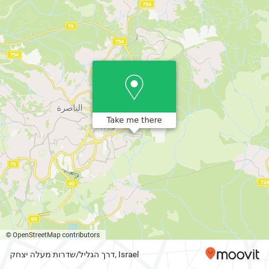 Карта דרך הגליל/שדרות מעלה יצחק