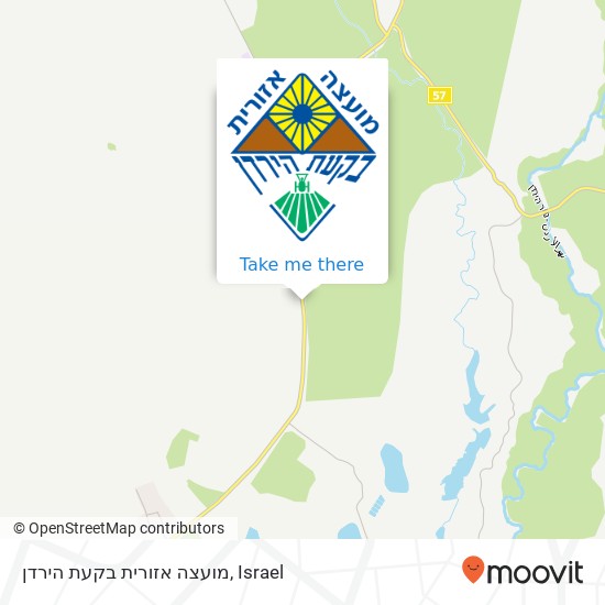 Карта מועצה אזורית בקעת הירדן