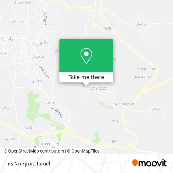 Карта מסוף תל ציון