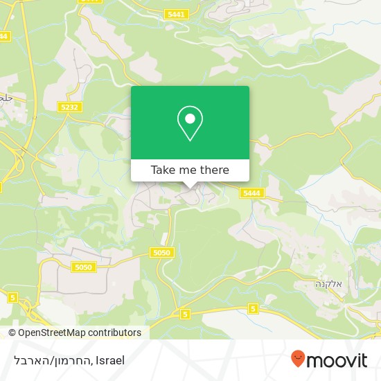 החרמון/הארבל map