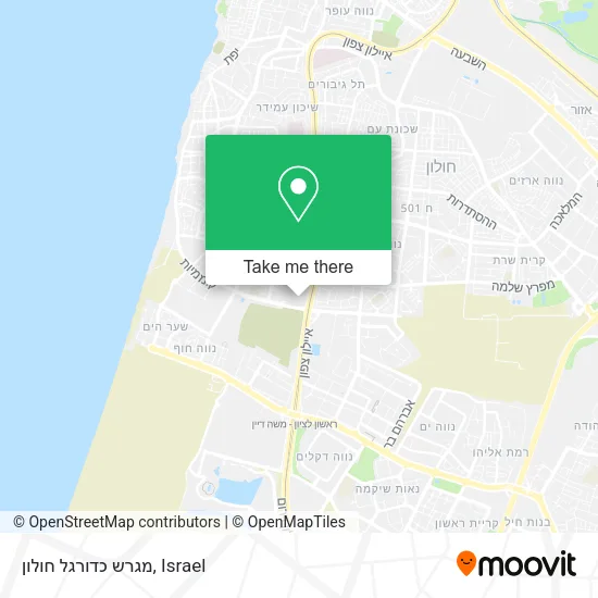 Карта מגרש כדורגל חולון