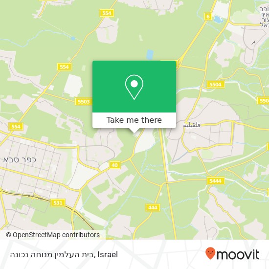 בית העלמין מנוחה נכונה map