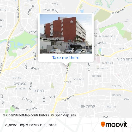 בית חולים מעייני הישועה map