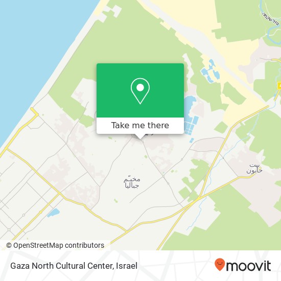 Gaza North Cultural Center map