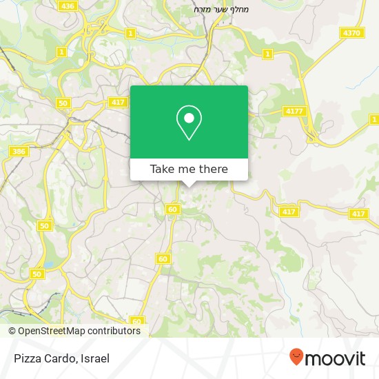 Pizza Cardo map