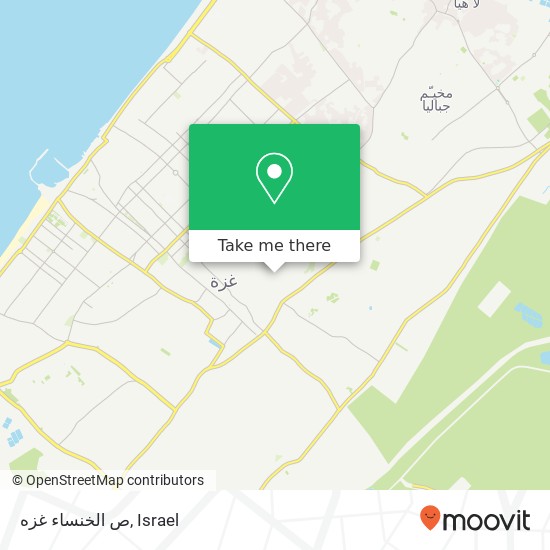 ص الخنساء غزه map