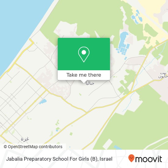 Jabalia Preparatory School For Girls (B) map