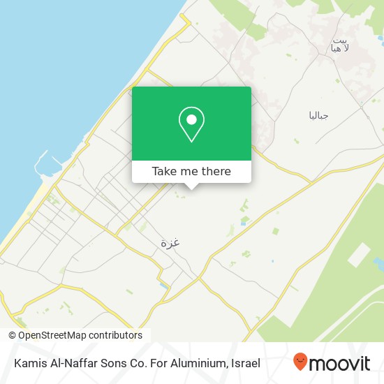 Карта Kamis Al-Naffar Sons Co. For Aluminium