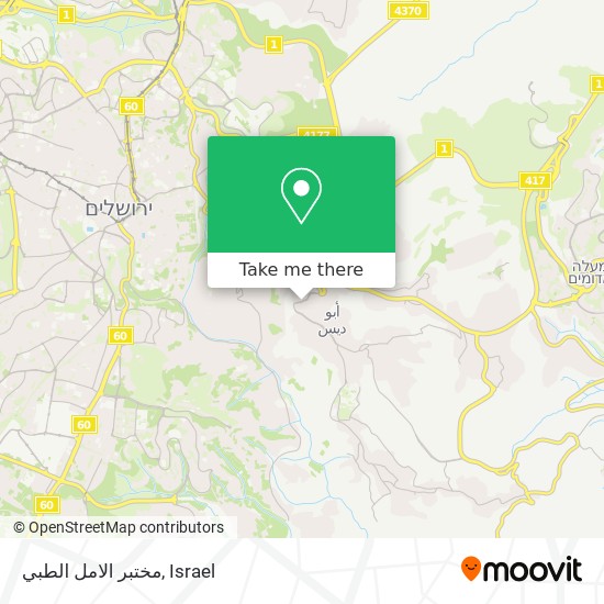 مختبر الامل الطبي map