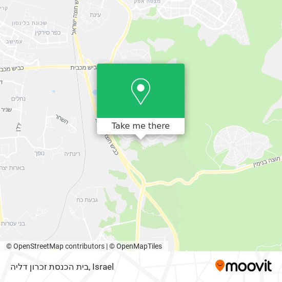 בית הכנסת זכרון דליה map