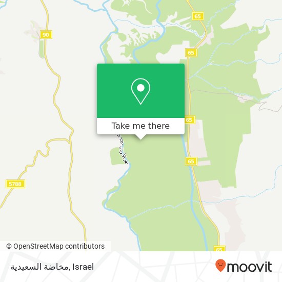 مخاضة السعيدية map