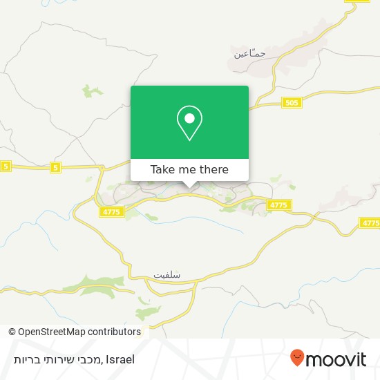 מכבי שירותי בריות map