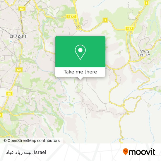 بيت زياد عياد map