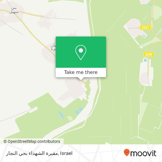 مقبرة الشهداء بحي النجار map