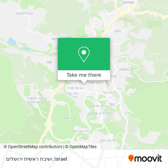 ישיבת ראשית ירושלים map