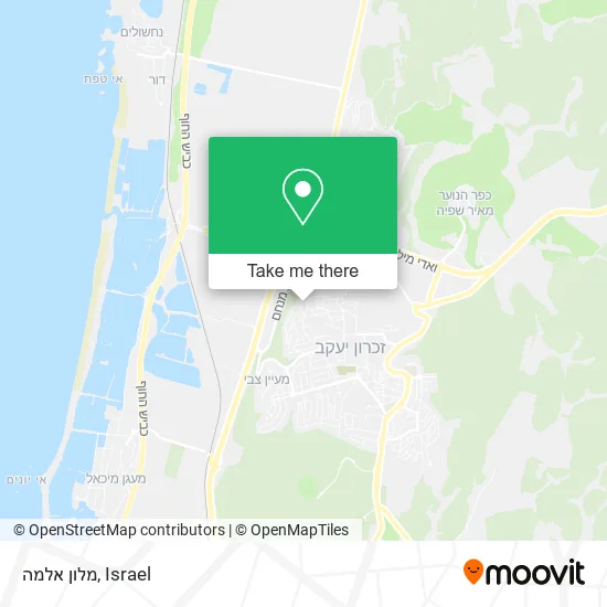Карта מלון אלמה