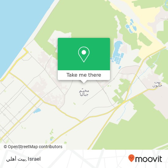 بيت أهلي map