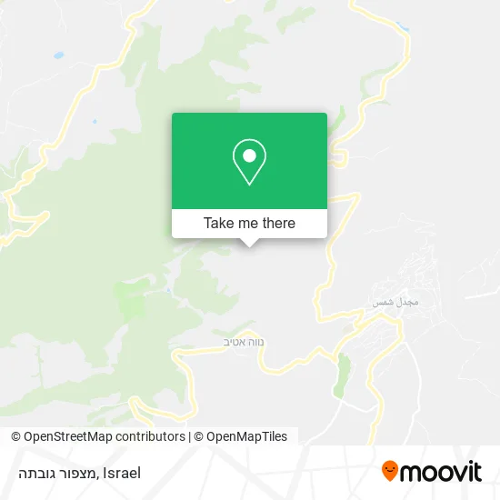 Карта מצפור גובתה