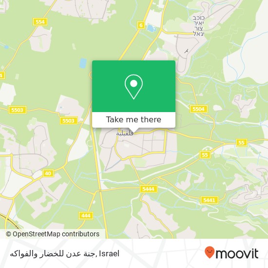 جنة عدن للخضار والفواكه map