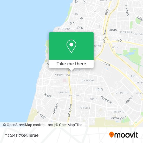 אטליז אבנר map