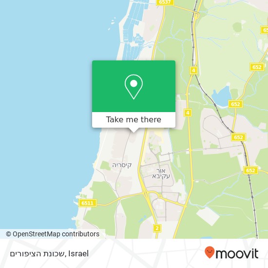 שכונת הציפורים map