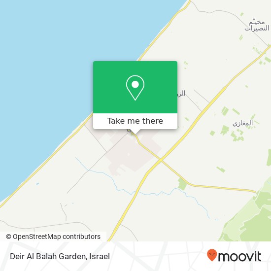 Deir Al Balah Garden map
