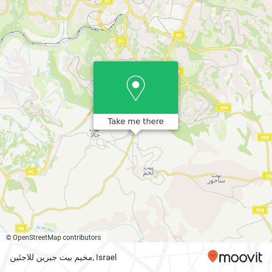 مخيم بيت جبرين للاجئين map