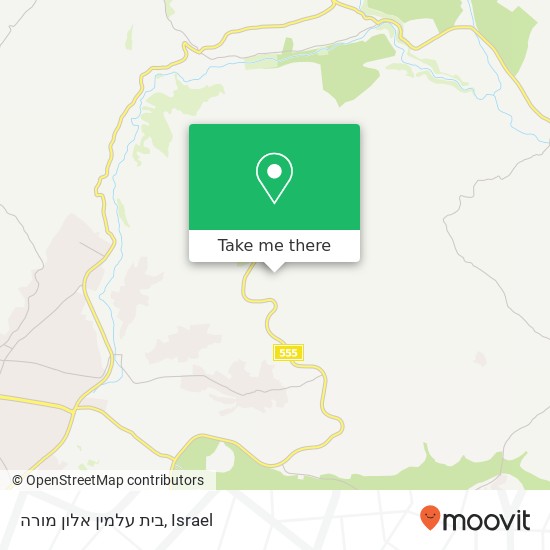 בית עלמין אלון מורה map