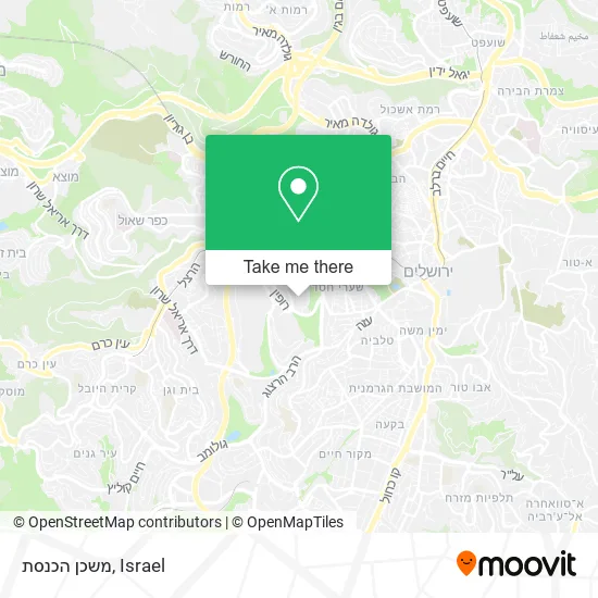 Карта משכן הכנסת