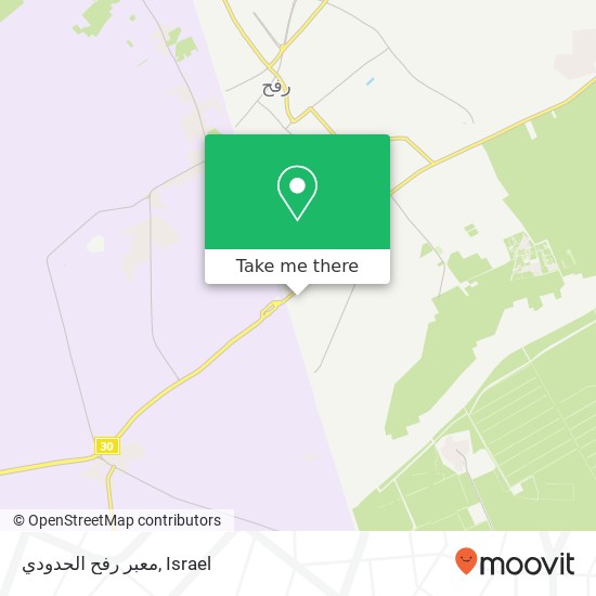 معبر رفح الحدودي map