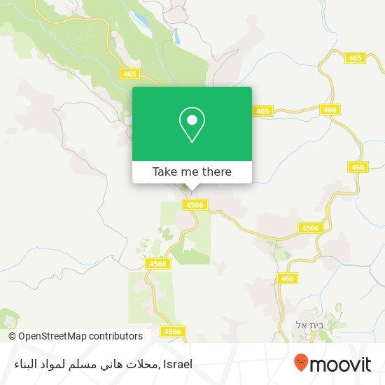 Карта محلات هاني مسلم لمواد البناء