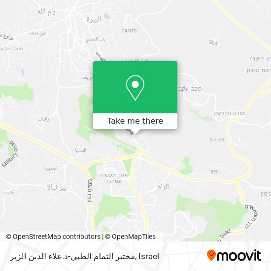 Карта مختبر التمام الطبي-د.علاء الدين الزير