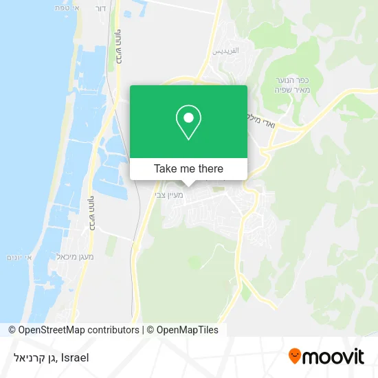 Карта גן קרניאל