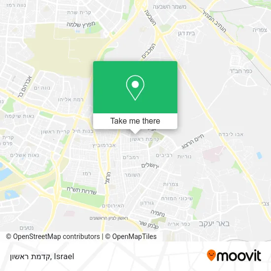 Карта קדמת ראשון