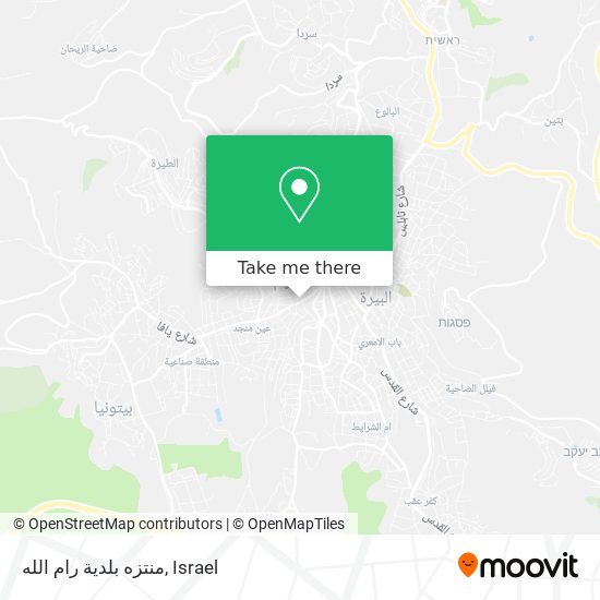 منتزه بلدية رام الله map