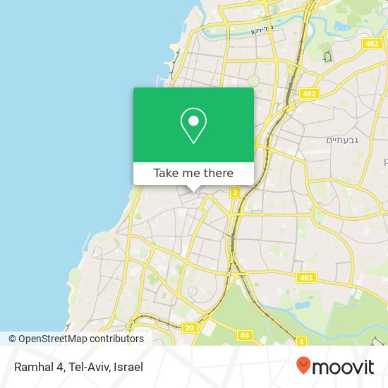 Ramhal 4, Tel-Aviv map
