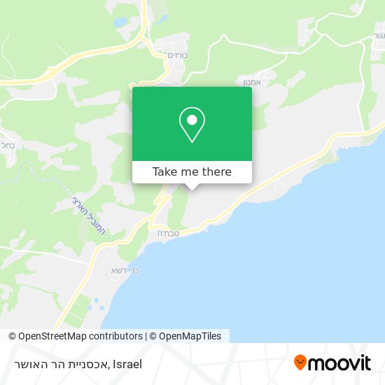 אכסניית הר האושר map