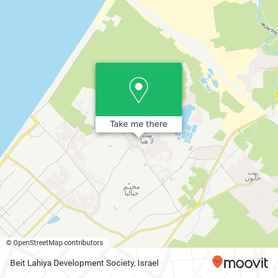 Карта Beit Lahiya Development Society