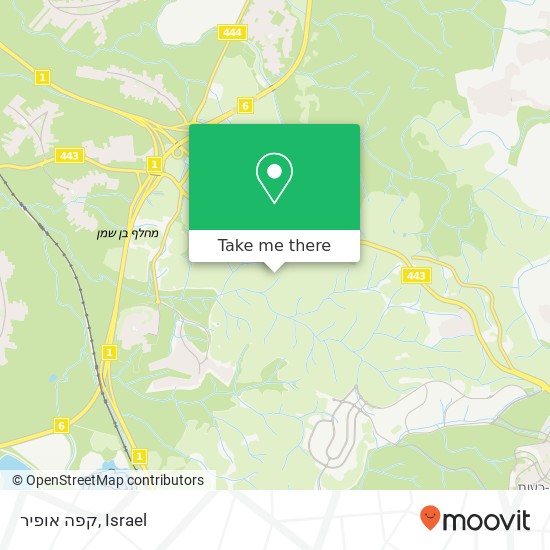 קפה אופיר map