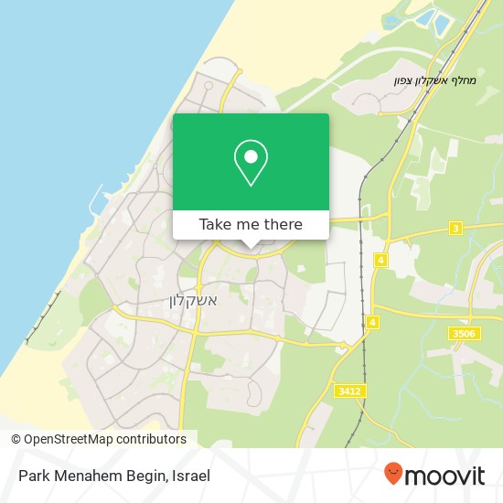 Park Menahem Begin map