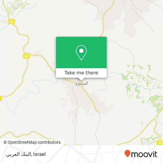 البنك العربي map