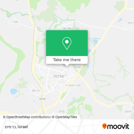 כרמים map