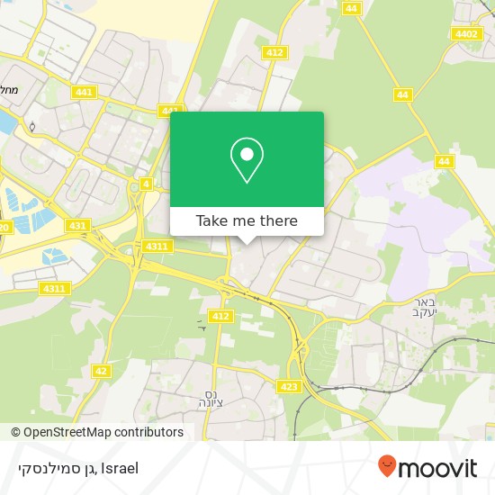 גן סמילנסקי map