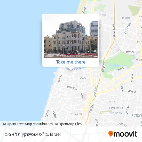 בי""ס אוסישקין תל אביב map