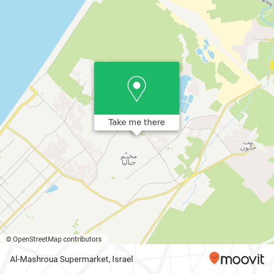 Карта Al-Mashroua Supermarket