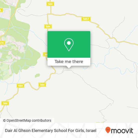 Карта Dair Al Ghson Elementary School For Girls