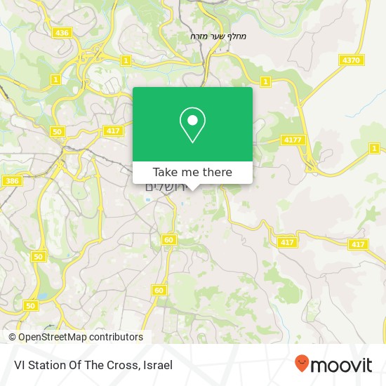 VI Station Of The Cross map