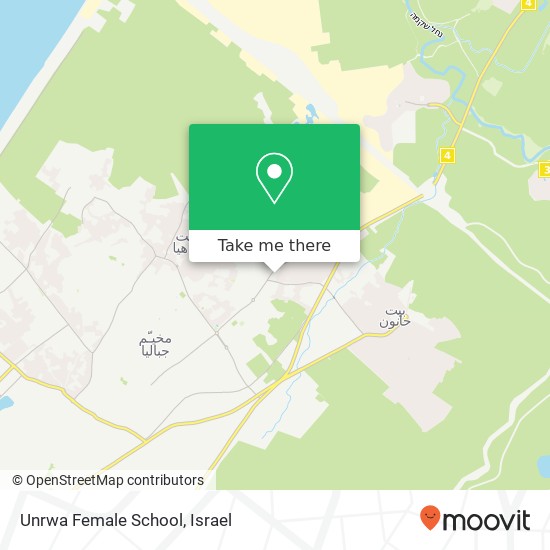 Карта Unrwa Female School