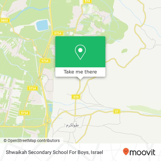Карта Shwaikah Secondary School For Boys