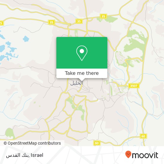 بنك القدس map